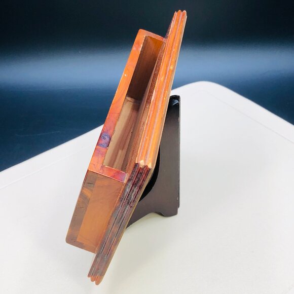 Vintage Wooden Mail & Key Hooks Wall Pocket: Mid-Century Lake George Souvenir - Picture 2 of 12